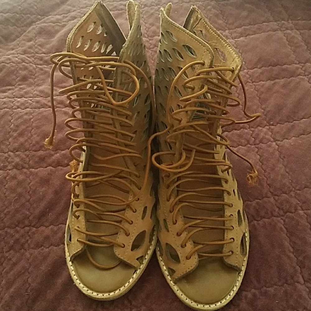 Jeffrey Campbell lace up shoes